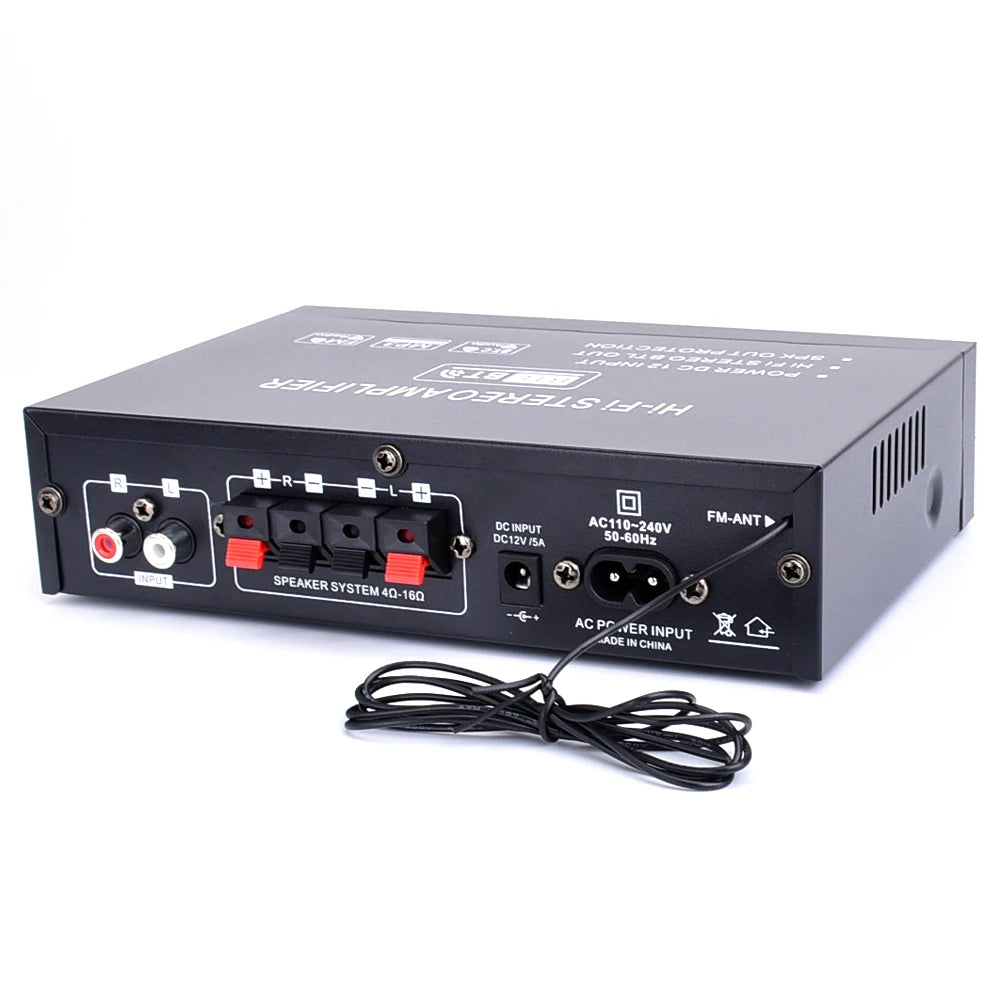 ak35 800W Digital Amplifiers 100-240V /12V Bass Audio Power Bluetooth AMP Hifi FM Subwoofer Speakers Car Boat Caravan