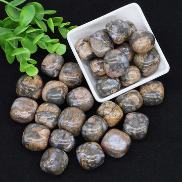 Wholesale Natural Tumbled Stones Rhyolite Reiki Healing Crystals Gemstone Minerals Specimen Home Garden Tank Aquarium Decoration