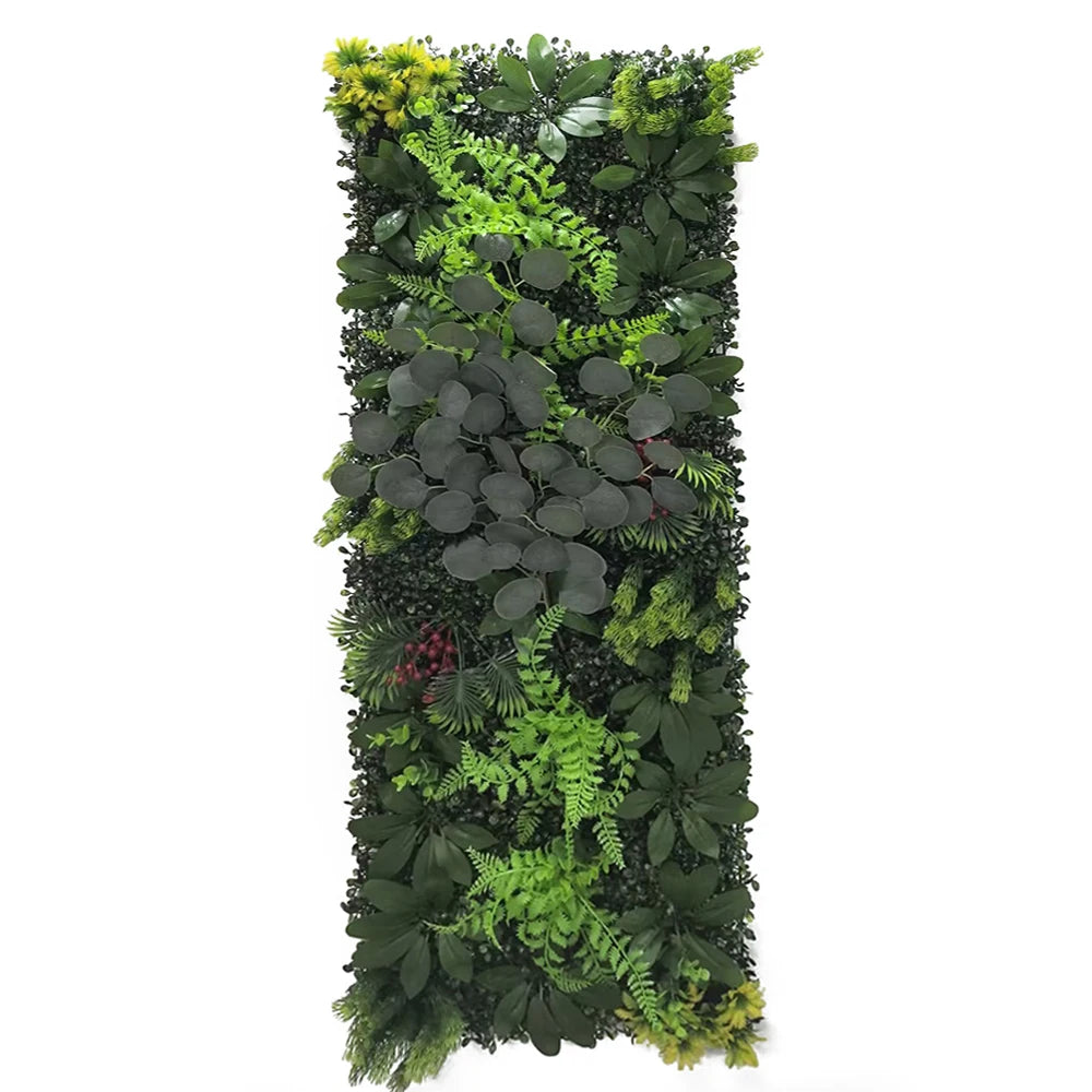 40*120CM Artificial Lawn Home Decoration Plants Wall Panels Plants Grass Branches Mixed Lawn Moss Grass