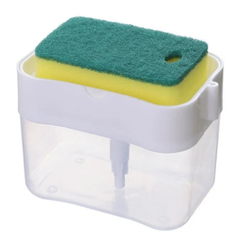 Washing Detergent Press Cleaning Pot Brush Kitchen Style Automatic Liquid Dispenser Dishwashing Brush Pot Tool Soap Dispenser
