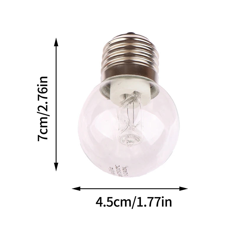 1Pc E27 40W Oven Lamp Light Microwave Oven Bulbs 220v High Temperature Resistant 500 Degree For Display Cabinet Light Bulb