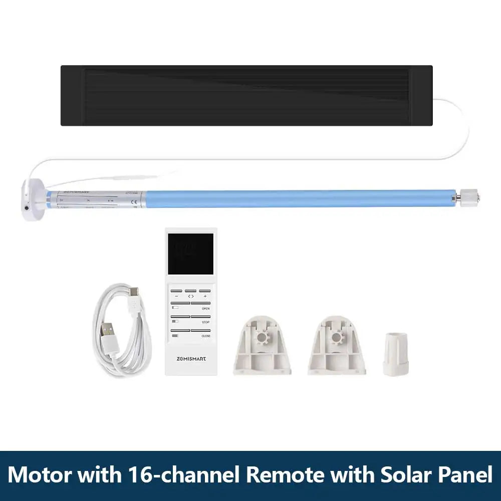 Zemismart Zigbee Electric Roller Blinds Motor for 17 25 28mm Tube Battery Powered Smart Curtain Engine Work with Tuya Smart App