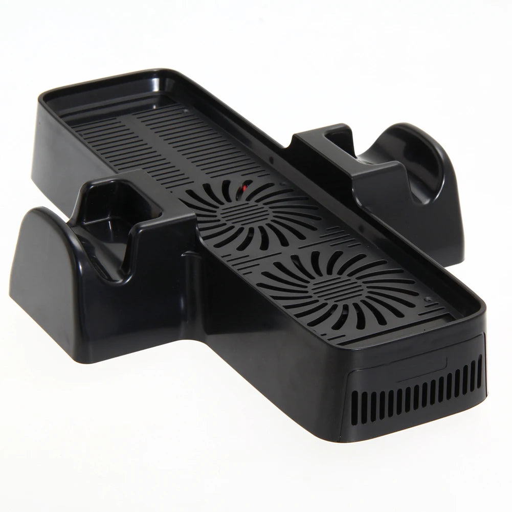 Console Cooling Fan  for XBOX 360 Game Controller ABS Cooling Fan Heat Dispersion with Dual Dock Stand USB Cable Accessories