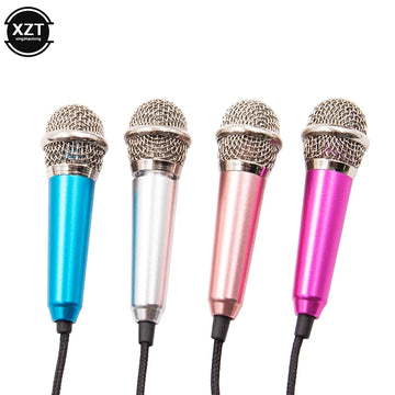 NEW Handheld Mic Portable Mini 3.5mm Stereo Studio Speech Mic Audio Microphone For the Smart mobile Phone Desktop Accessories