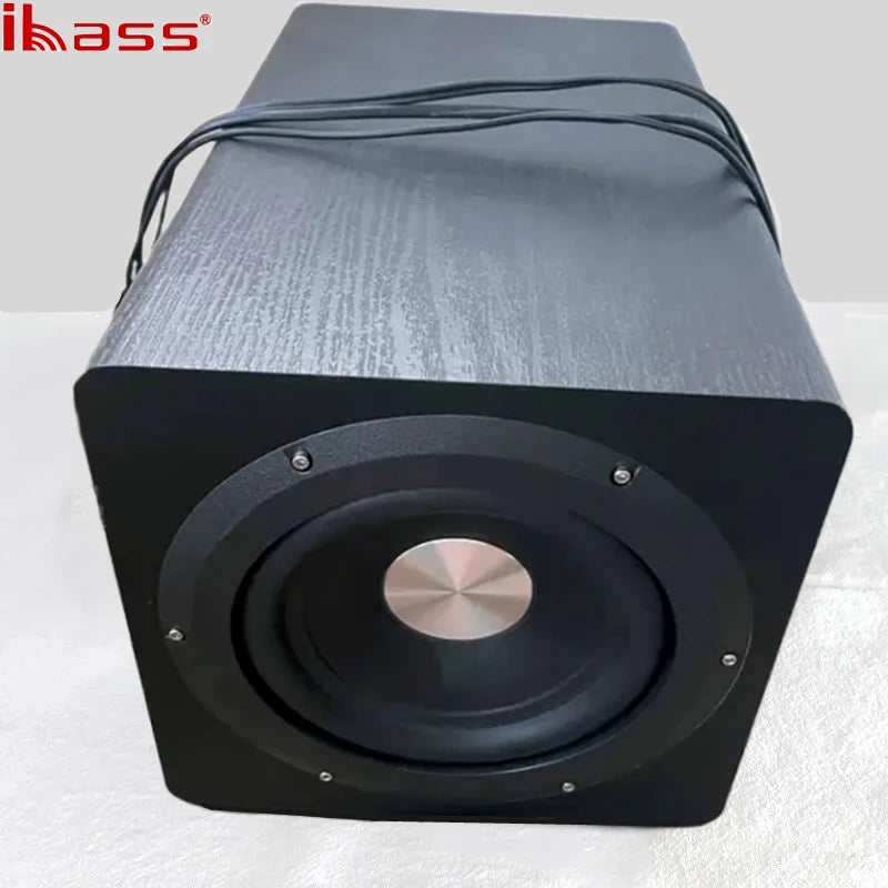 100W Active Subwoofer 6.5 Inch Wooden Pure Bass for Audio Input Amplifier Home Theater Speakers Stereo Strong Bass Music Player