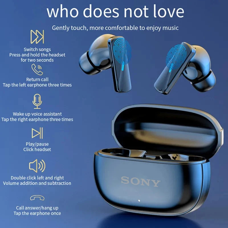 Original Sony Mate 50 Bluetooth Earphones Ear Earbuds Wireless Headphone Stereo Noise With Mic Sports Hifi Headsets Touch Contr
