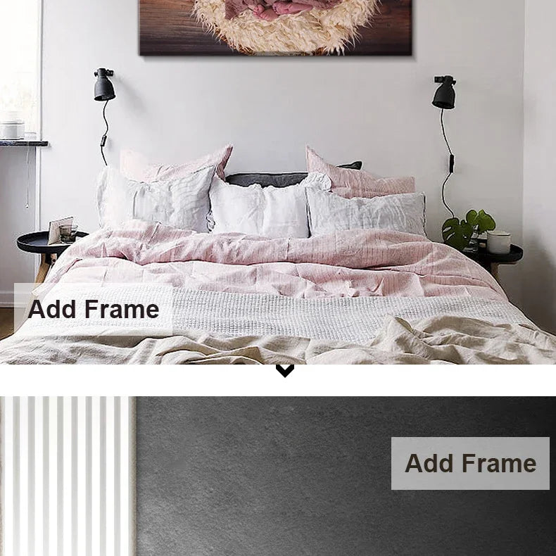 Custom Photos Wall Art with Your Photos Decor Paintings Personalised Gifts Custom Posters Canvas Prints in Any Size Wood Frame