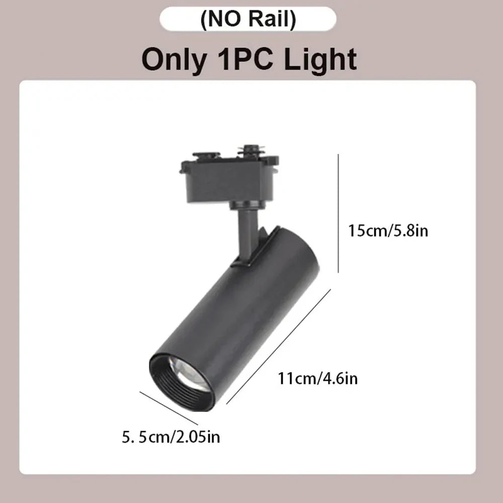 LED Track Lamp Remote Control Available Dimming Rail Lighting Home Decoration Kitchen Living Room Clothing ShopDecor Track Light