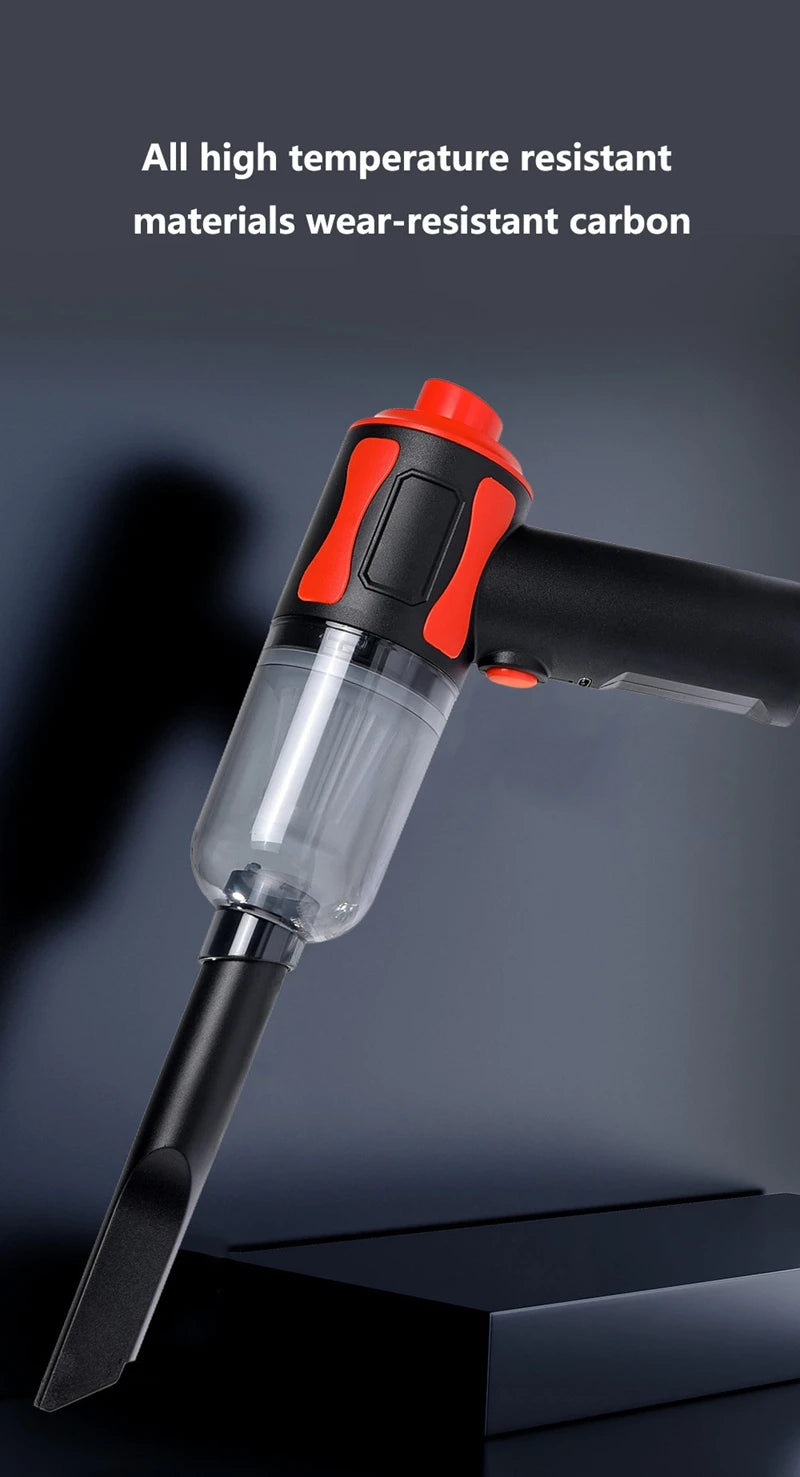 New Car Vacuum Cleaner  High-power Suction & Blow Home & Car Use Portable Strong Suction Power Small Wireless Vacuum Cleaner