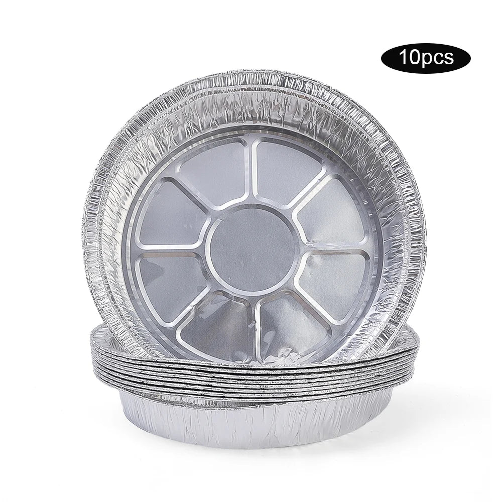 Air Fryer Aluminum Foil Pan Kitchen Supplies Food Containers Square Oven BBQ Tray Oil-proof Non-stick Kitchen Baking Tools