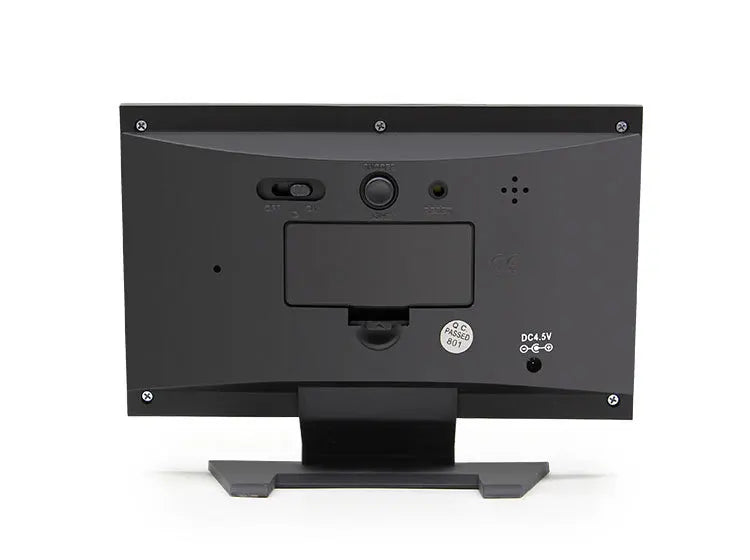 Electronic Alarm Clock Digital Alarm Clock Weather Station Time Temperature Humidity Display Clock with USB Cable Sound Control