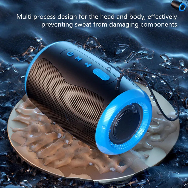 # TSN-1 Portable Speaker Wireless Bluetooth Speakers with 5.3 Stereo FM/SD/USB Disk/Aux Modes Waterproof for Outdoor Hifi Sound