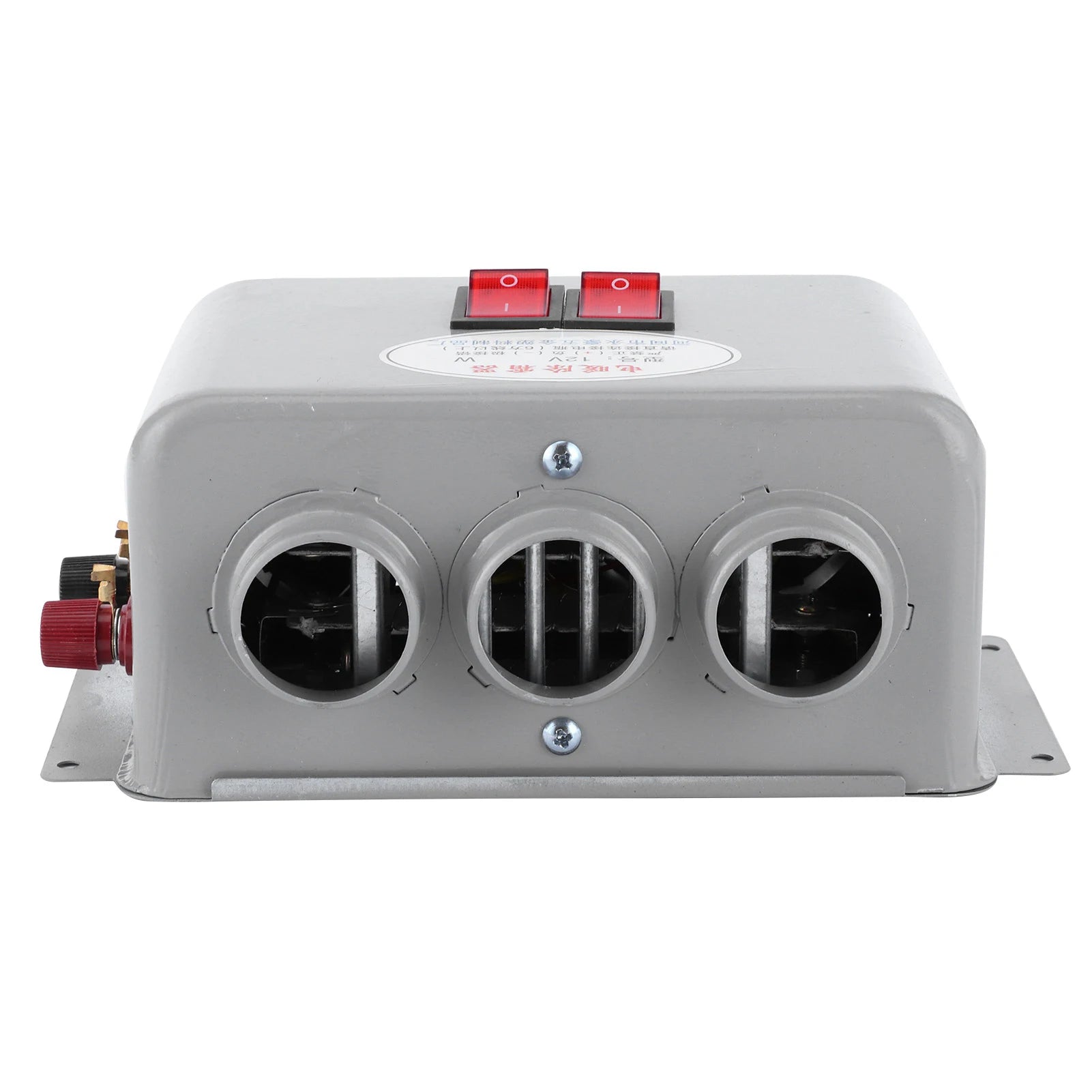 12V Car Heater Auto Warming Car Heater Compact Car Heater 3 Hole 400W‑600W Winter Fast Heating Warmer Frost Removing Low Noise