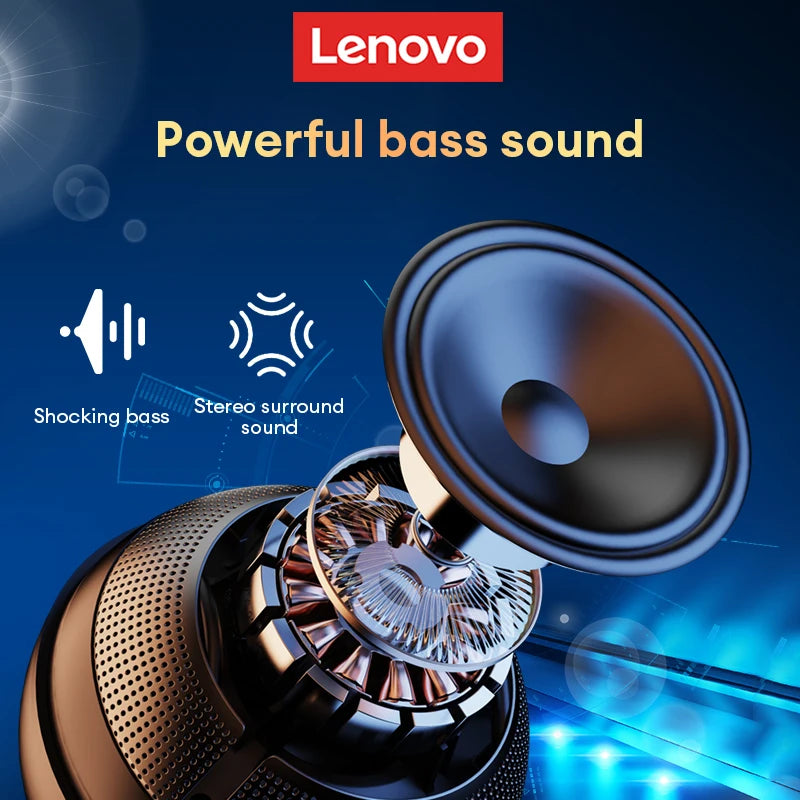 Lenovo TS5 Speakers Wireless Bluetooth 5.3 Outdoor Loudspeaker Loudspeaker Portable Subwoofer Surround Sound Player Home Theater