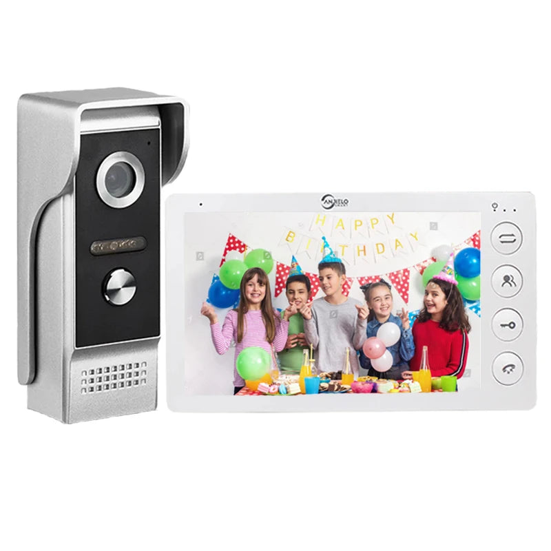 ANJIELO7-inch video intercom outdoor unit waterproofcold-proof home nightvision lock unlocking system  protection metal doorbell