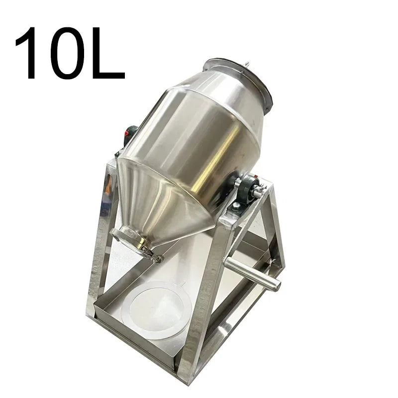 5/10/20L Manual Small Powder Mixer – For Herbs, Nutrition, Animal Feed & Food Premix Commercial & Home Use