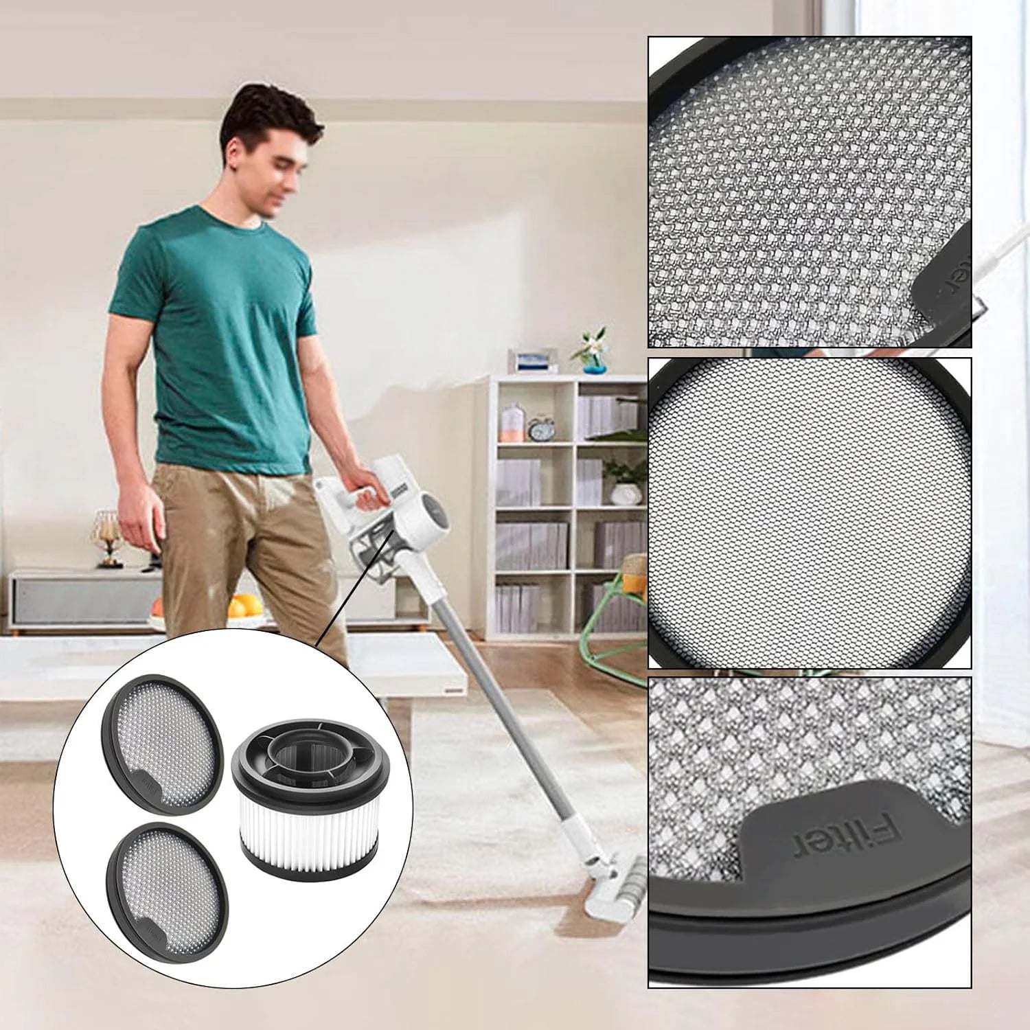 For Dreame T10 / T20 / T20 Pro / T30 / T30 Neo / R10 / R10 Pro / R20 Replacement Parts Pre Post Filter Accessories