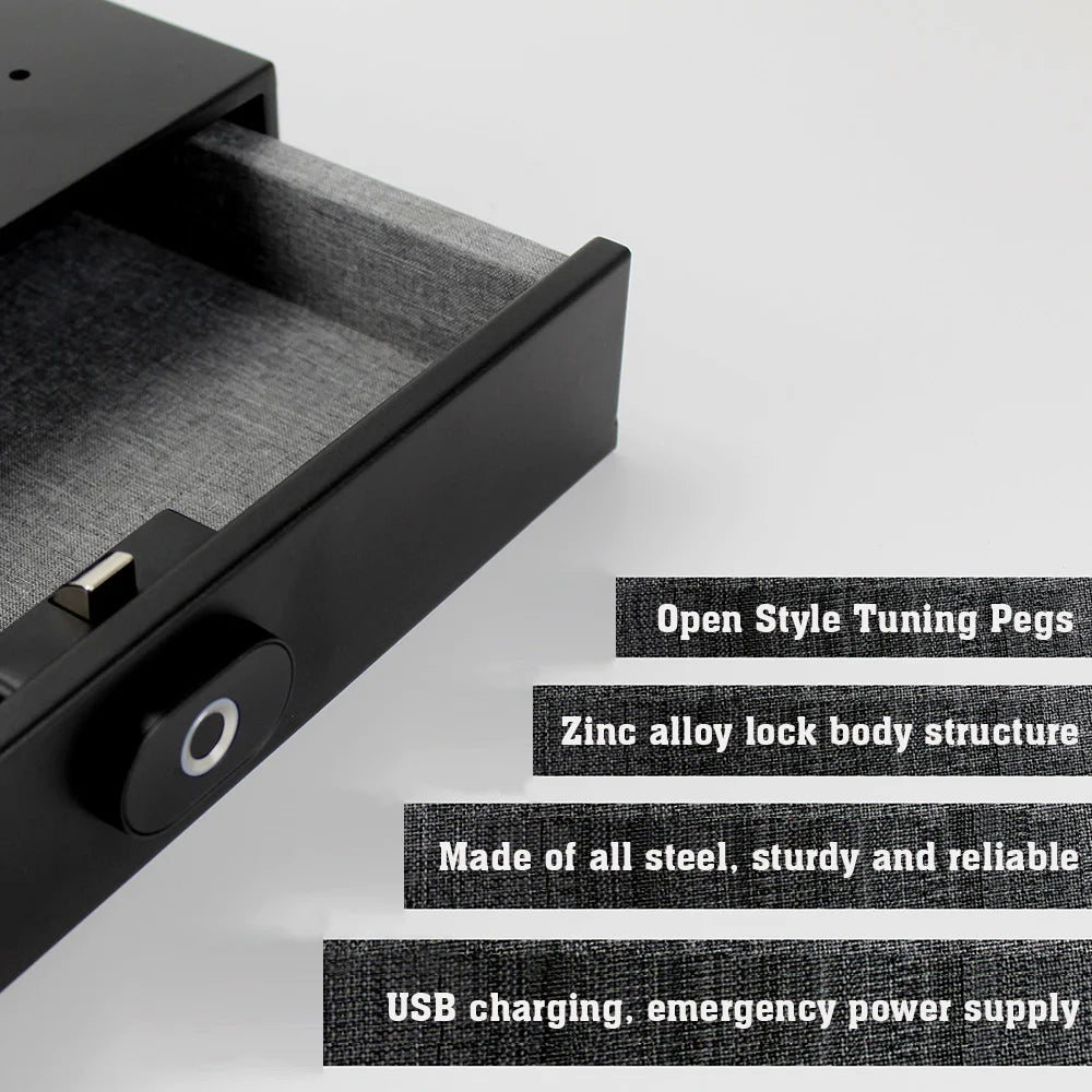 Safe Home Drawer Safe Hidden Safe With Fingerprint Identification Unlock Safe Smart Touch Safe