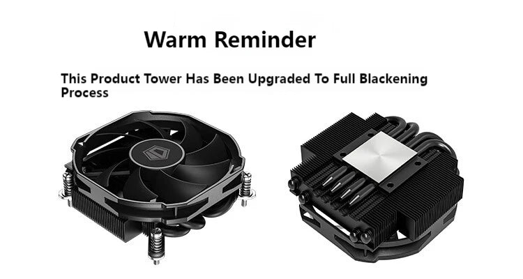 ID-COOLING IS-30I Ultra-Thin CPU Cooler Heat Sink Temperature Controlled Silent 4 Heat Pipe 3600RPM Low Profile Radiator