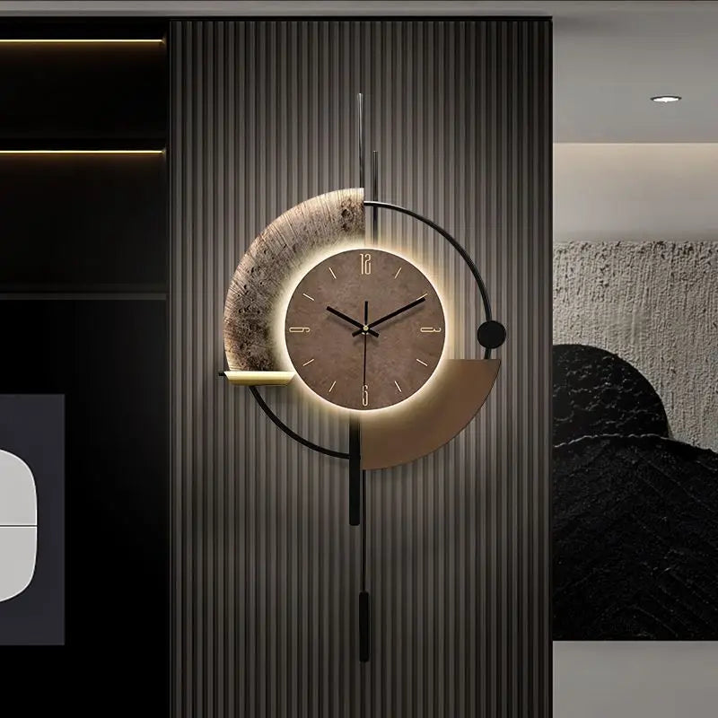 Luminous Wall Clocks Silent Luxury Wall Clock Minimalist Unique Clock Living Room Watches Interior Ornaments Accessories Objects
