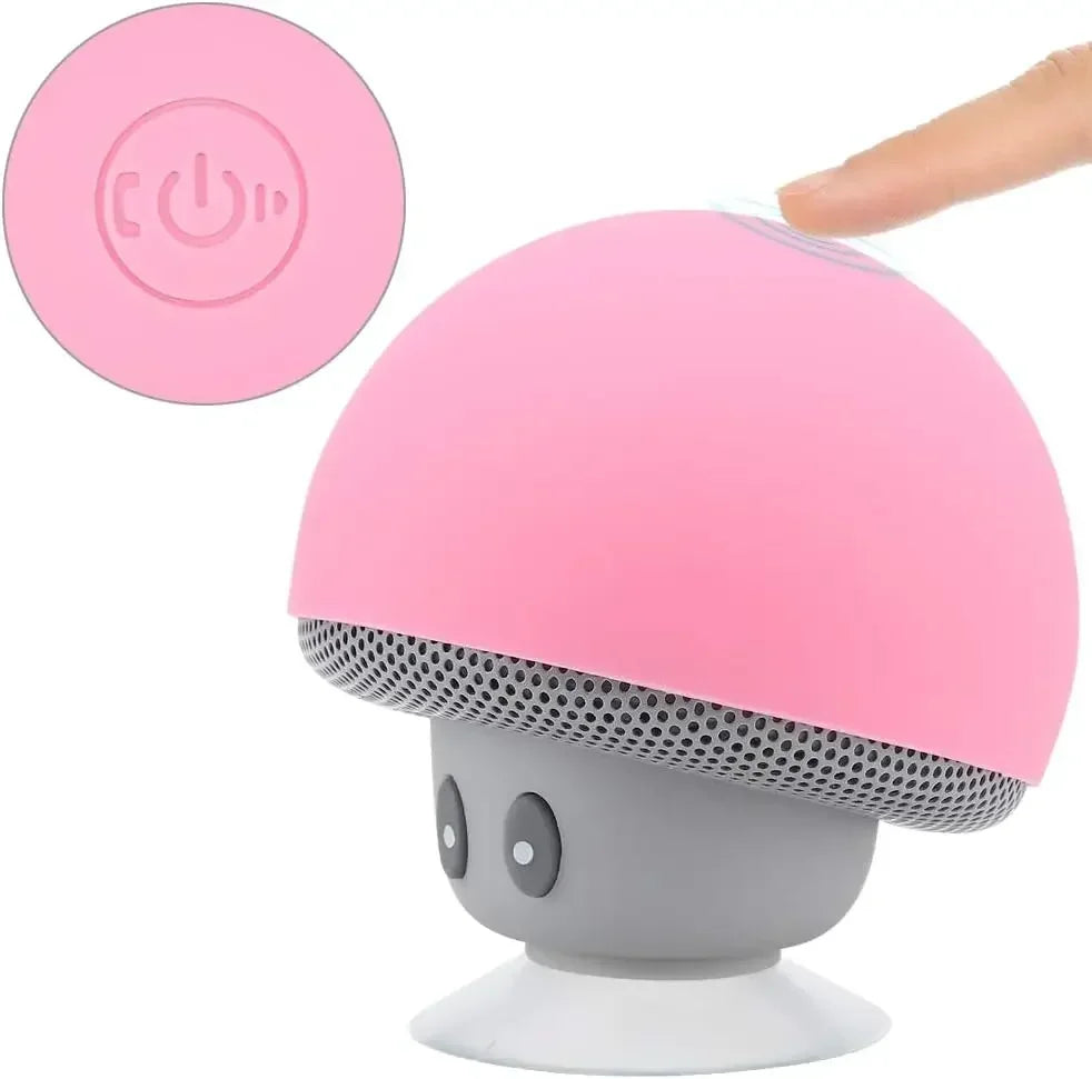 Bluetooth Mushroom Speaker Portable Subwoofer with Suction Cup Function