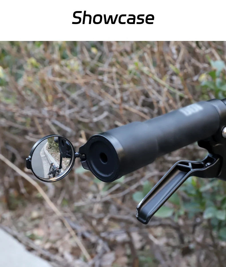 Rrskit Bicycle Handlebar Mirrors For MTB Road Bicycles 360 Degrees Rotate Bike Side Handlebar Mirror Convenient And Safety