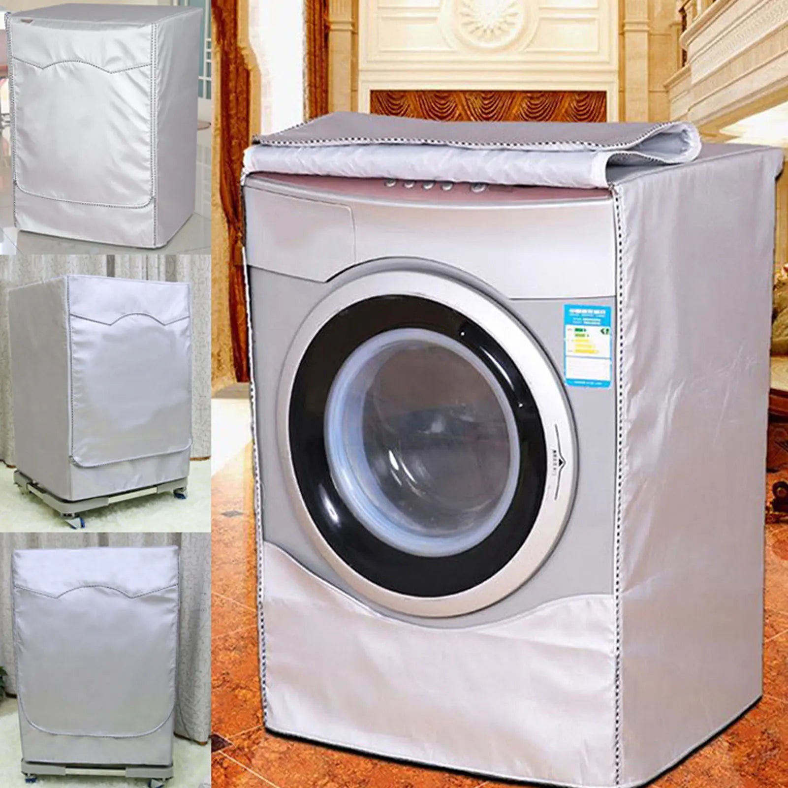 Washing Machine Dustproof Cover Easy to Clean Anti-Corrosion Cover for Automatic Roller Washing Machine