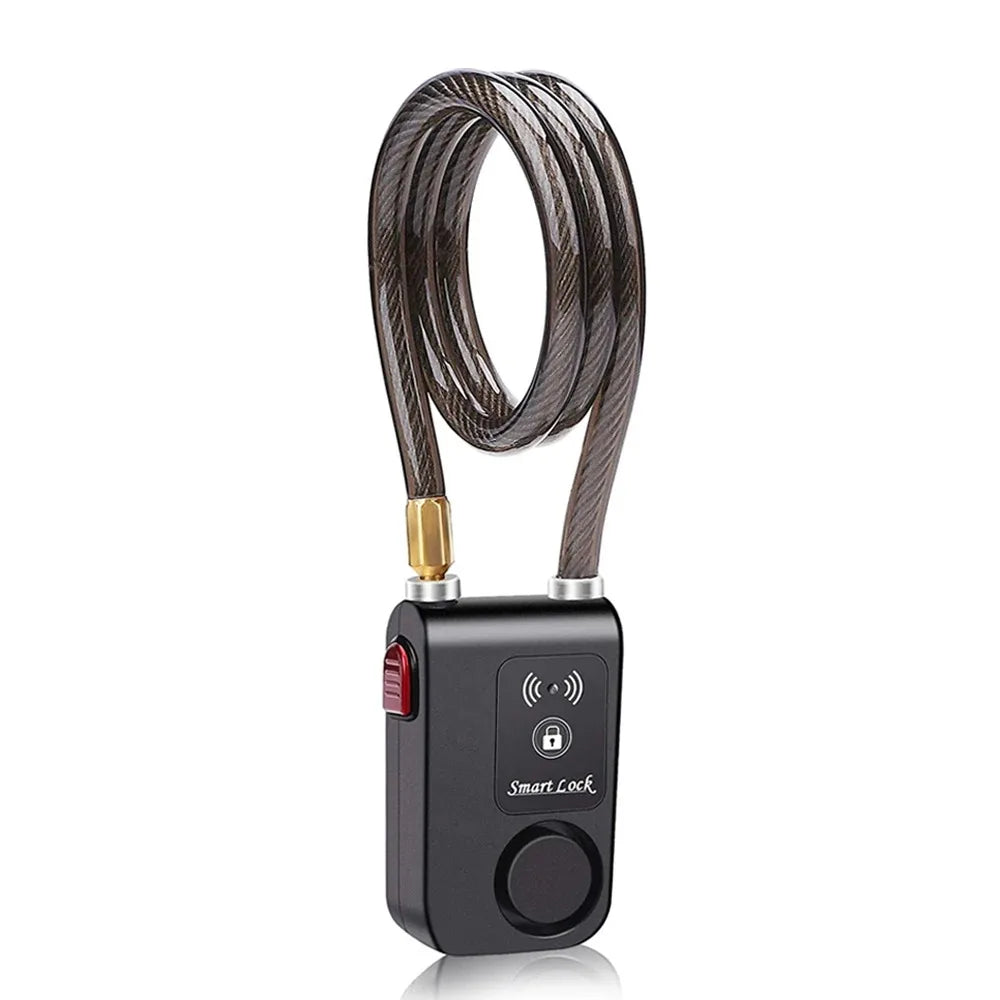 Wsdcam Bluetooth Smart Bike Lock Waterproof Anti-theft Password Lock Stainless Steel Chain Bicycle Cycling Security Alarm