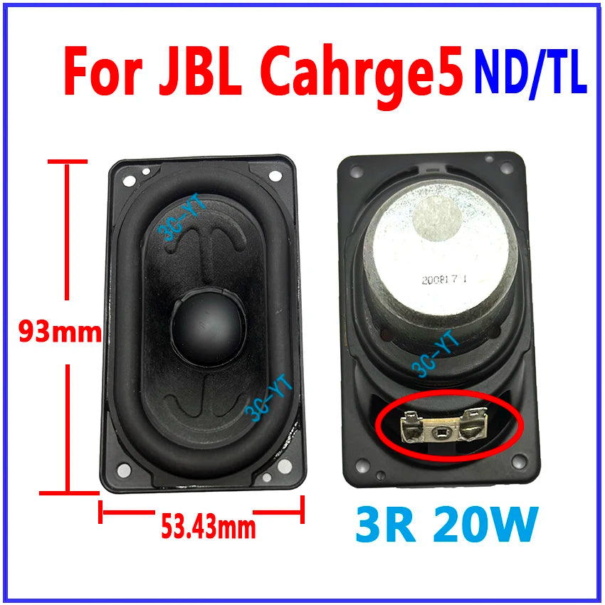 1Pcs 3ohm 20/30W Speakers Horn Tweeter Midrange Speaker For Charge5 ND
