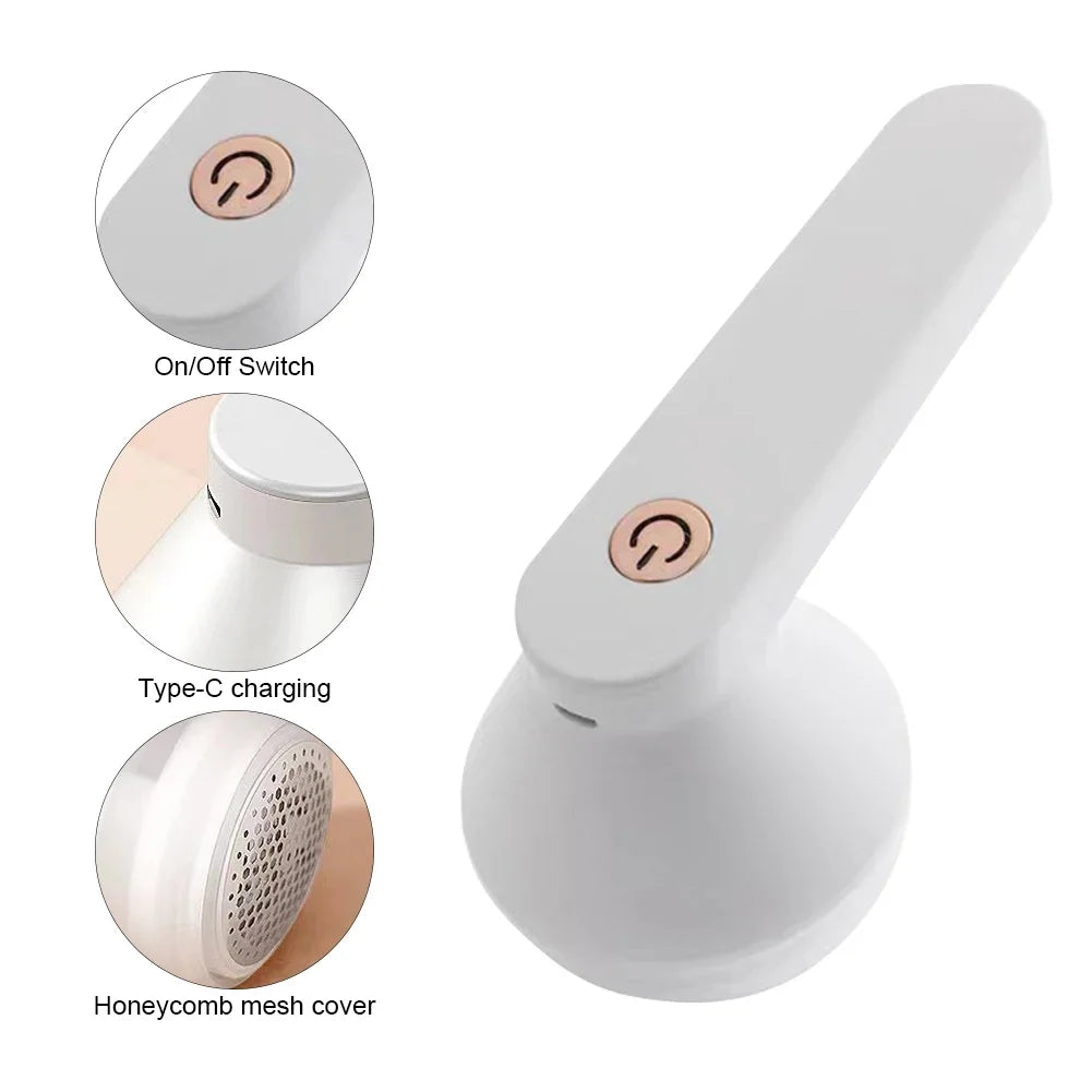Clothes Bobble Fluff Shaver USB Operated Electric Fur Defuzzer 850mAh Portable Lint Remover Household Cleaning Tool