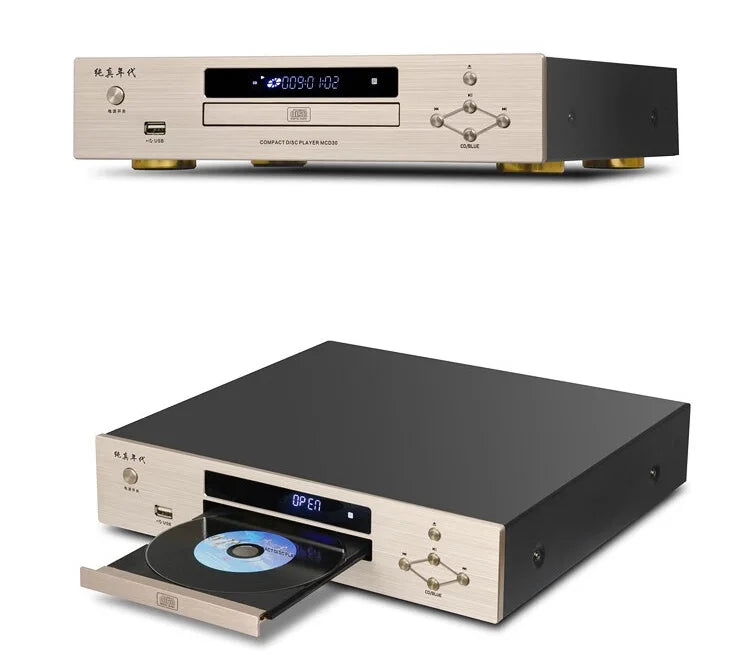 Audiophile HIFI CD Player Bluetooth 5.0 USB Lossless Music Player Balanced Digital Optical Coaxial Output DTS Music Turntable