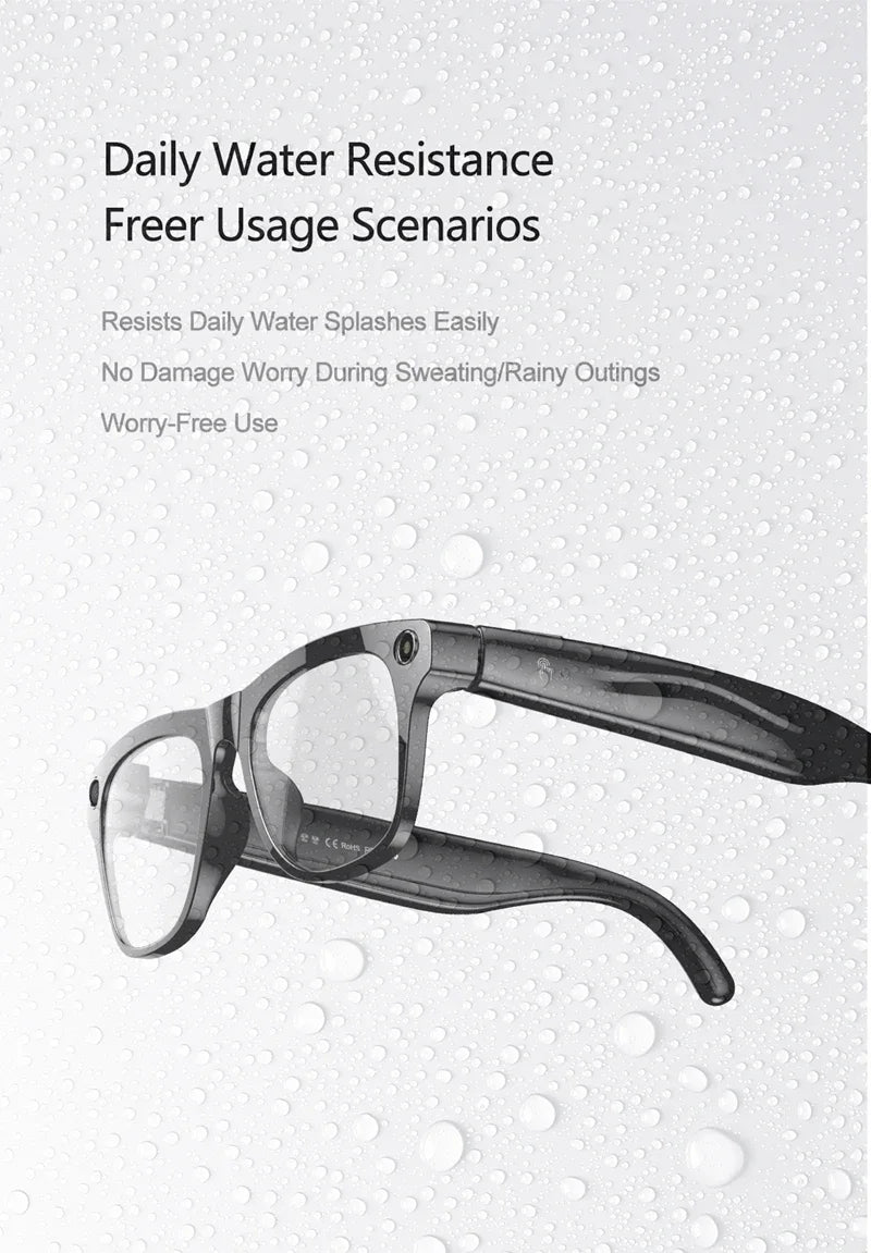 AI Smart Glasses 8K HD Photochromic Multifunction Translate Camera Glasse Bluetooth Calling Voice Assistant Music Player