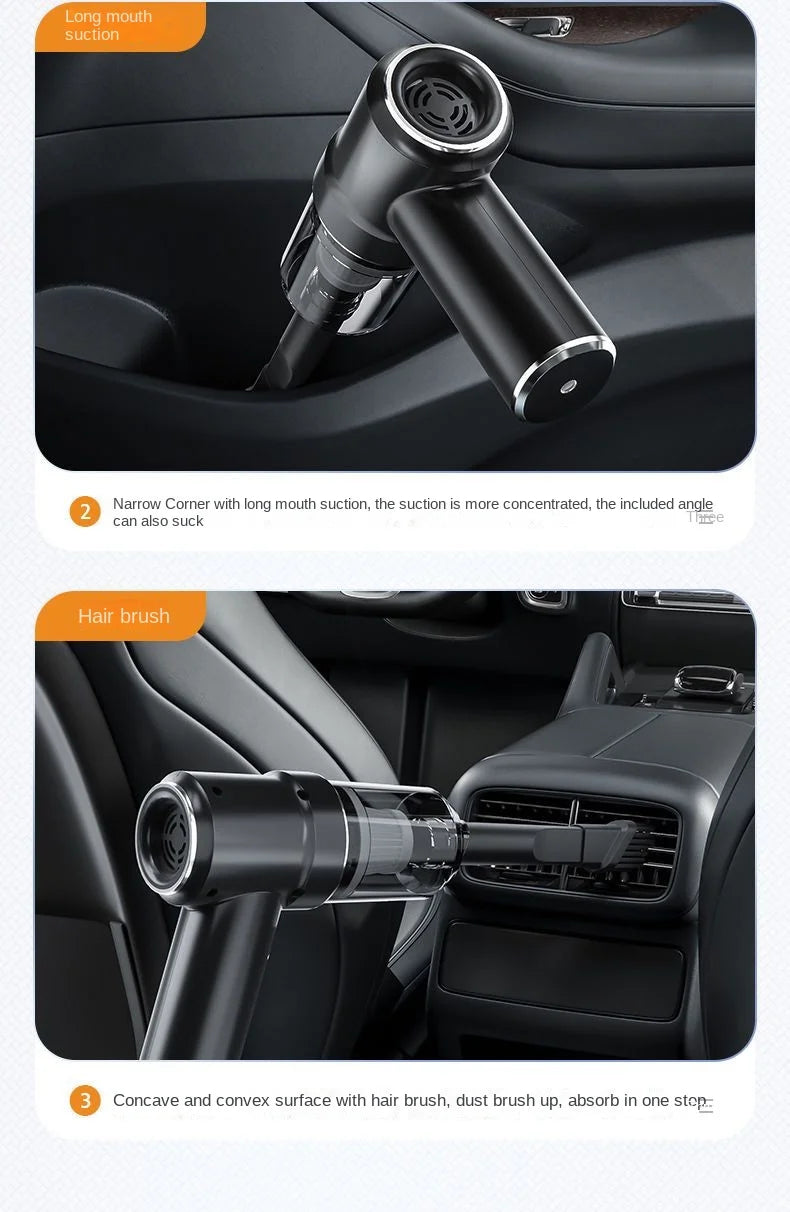 Combination Vacuum Cleaner USB Charging Car Household Vacuum Cleaner Small Car with Fully Automatic High Power Powerful Cleaning