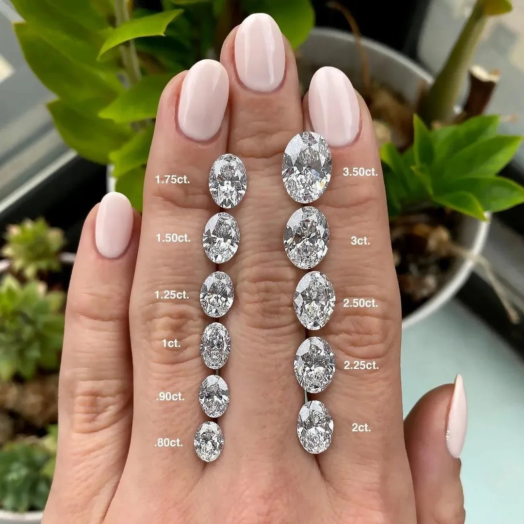 With IGI Certificate Oval Shape Lab Grown Diamonds CVD HPHT 1ct 1.5ct 2ct 2.5ct 3ct 5ct Laboratory Diamond Wholesales