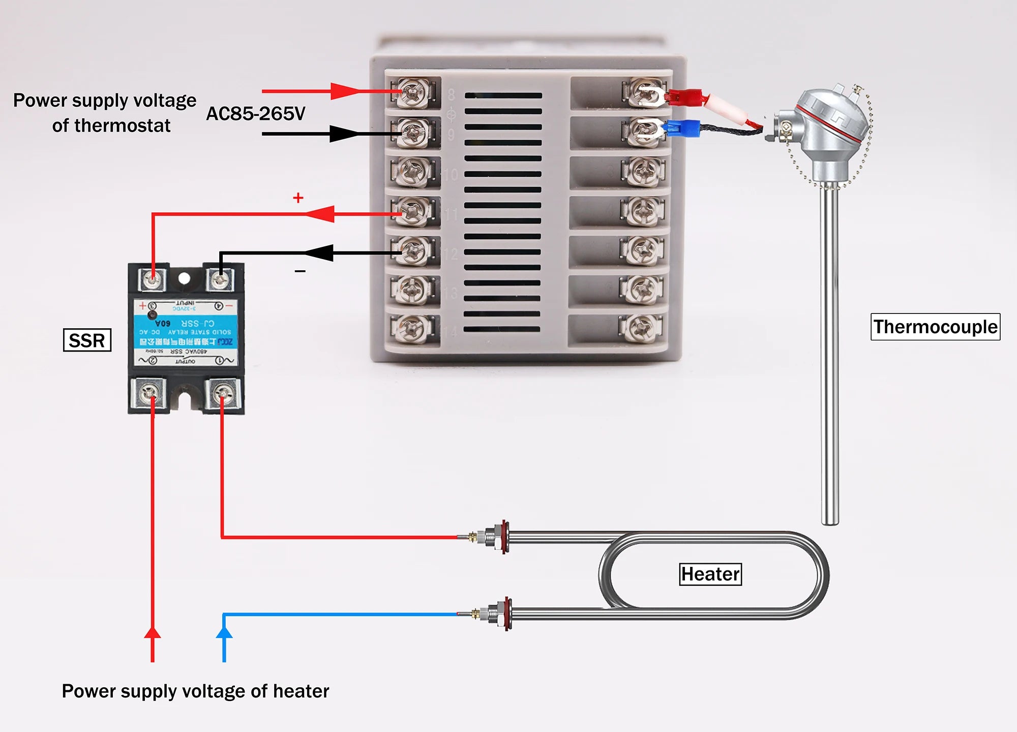 Digital programmable temperature curve thermostat Temperature and timer 2 in 1 ramp soak pid temperature controller