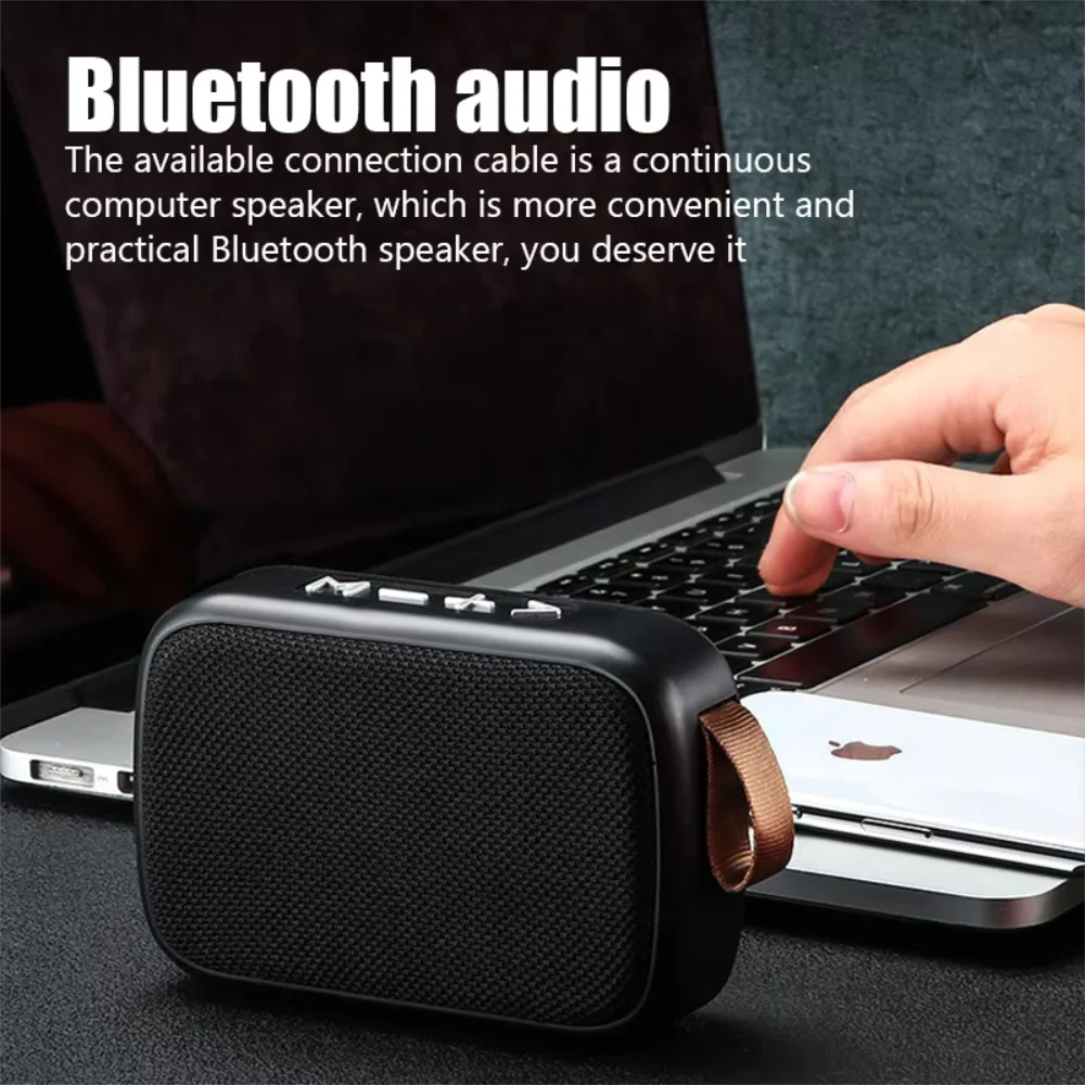 Wireless Mini Bluetooth Speaker with Fabric Design, TF Card Support, 3D Stereo Sound, Designed for Outdoor Use
