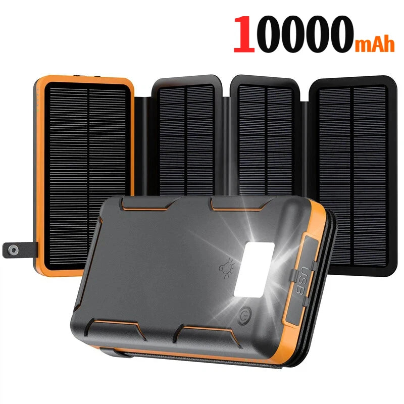 500000mAh Solar Power Bank 120W Large Capacity Super Fast Charging with Flashlight External Battery for iPhone Huawei