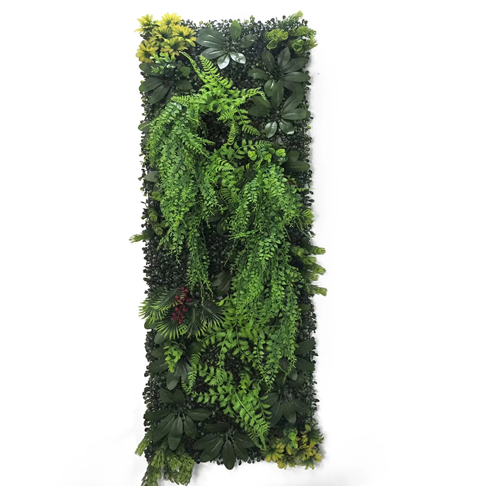 40*120CM Artificial Lawn Home Decoration Plants Wall Panels Plants Grass Branches Mixed Lawn Moss Grass
