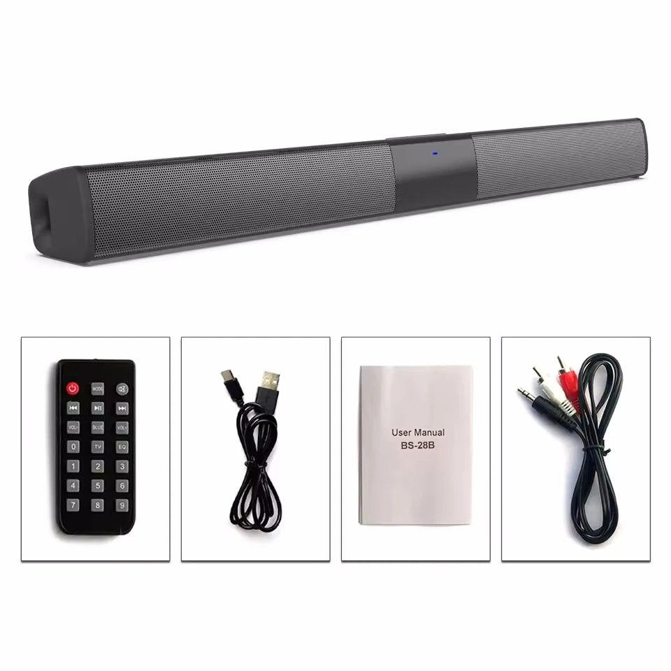 Soundbar For TV Subwoofer Bluetooth Speaker Sound Bar Box Music Wireless Radio FM Caixa De Som Big Bocina Bass Blootooth Coluna