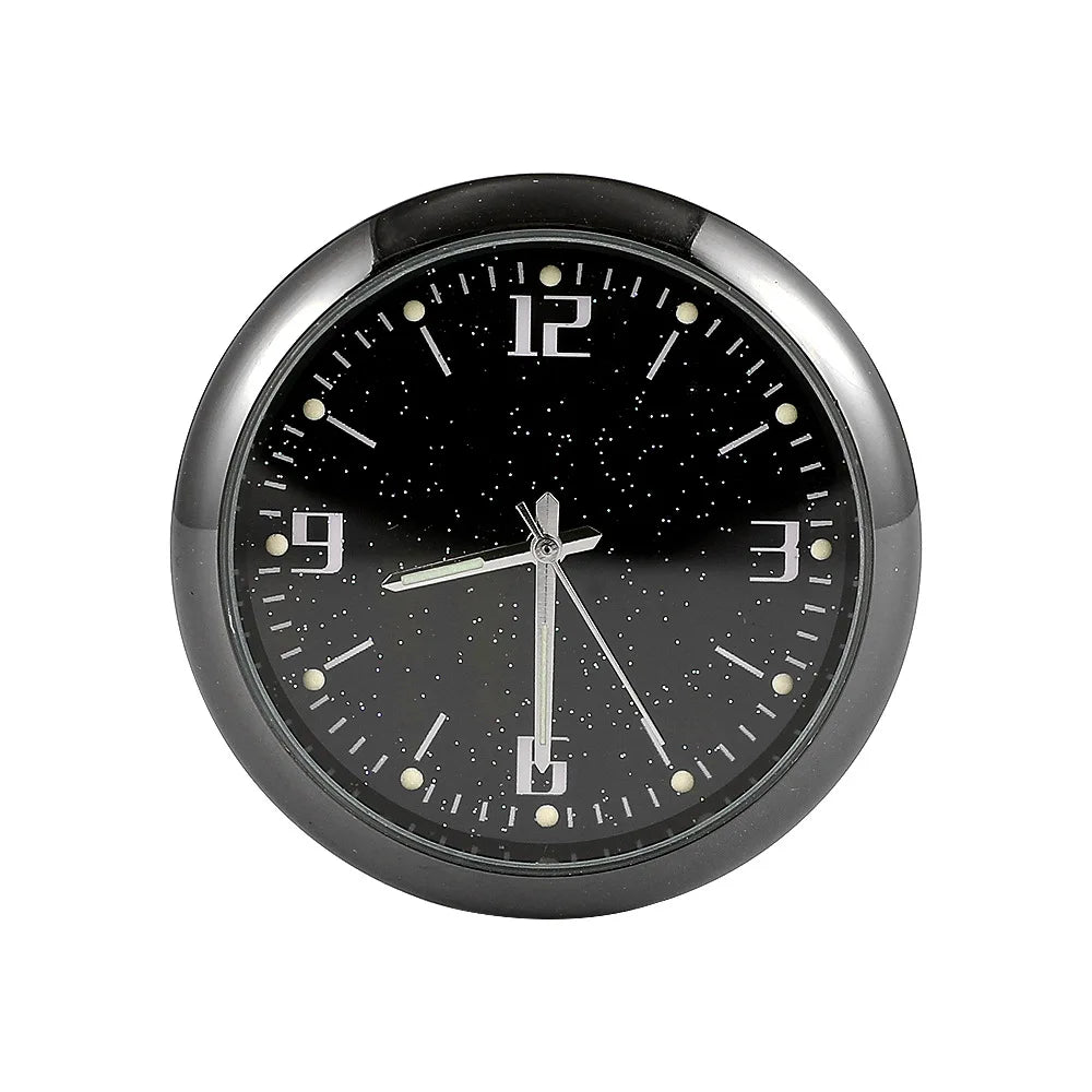 Car Clock Luminous Auto Ornament Mini Automobiles Internal Stick-On Digital Watch Mechanics Quartz Clocks 40mm 43mm
