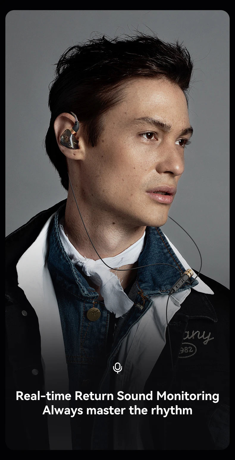 Wired HiFi Headphones with Mini Condenser Microphone Bass Dynamic Earphone Noise-Cancelling Headset for Sports Music Karaoke