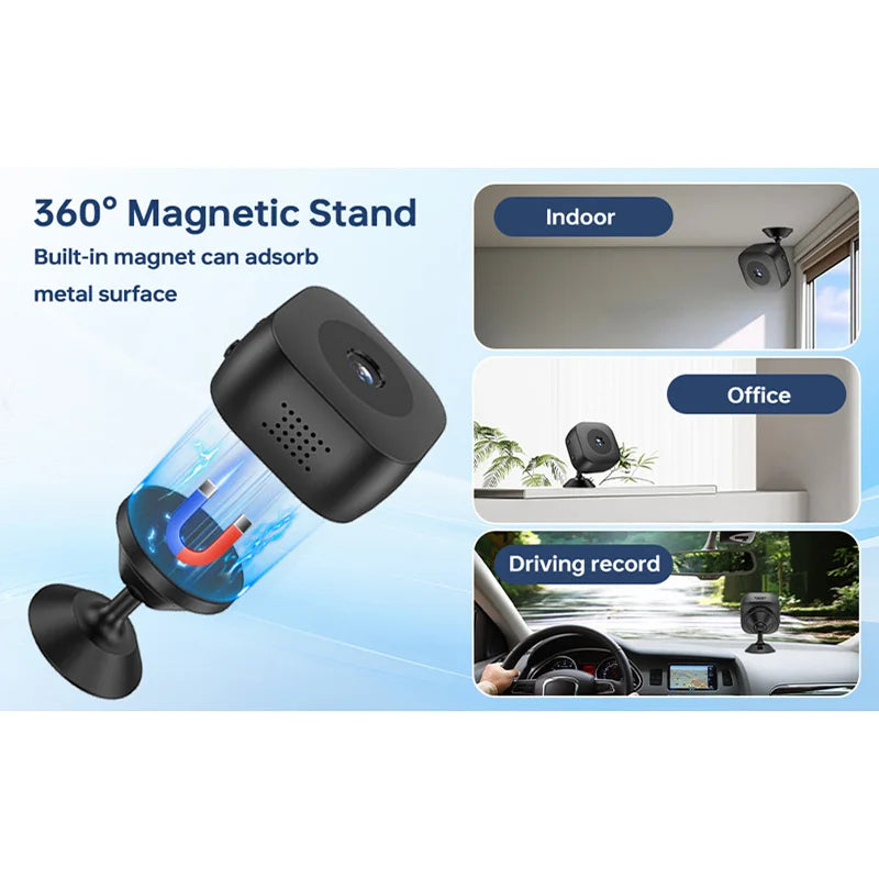 Smart 4K Mini Camera Full Color Night Vision High Definition WiFi Monitor Waterproof Motion Detect Home Security Monitor