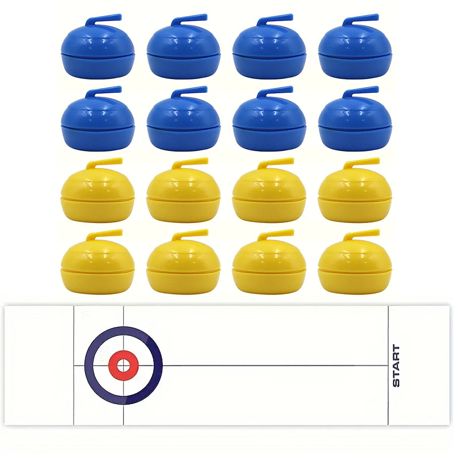 Table curling game is suitable for teenagers or adults, with 8/16 roller skates to choose from for party entertainment games