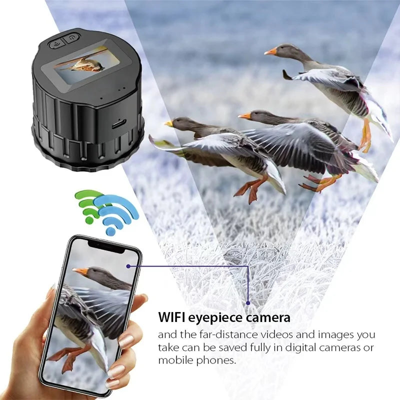  1920X1080 Eyepieces Camera WiFi Electronic 1.5'' High-Definition Screen Portable Recorder Telescopes Tools with APP Microscope