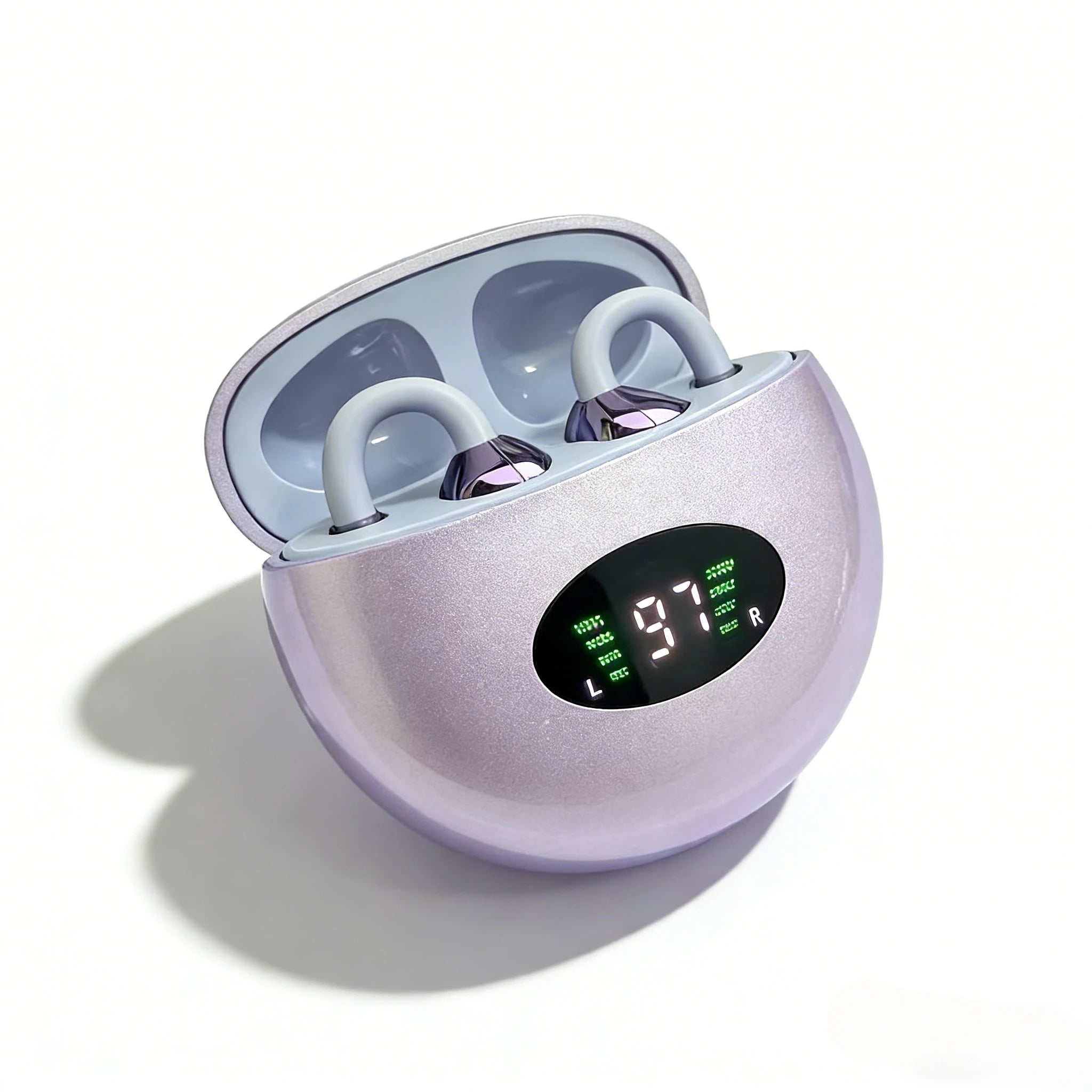 Premium Clip-on Earphones Wireless Bluetooth Earbuds Sound Quality Long Battery Life Perfect for Sports Headphones With Micphone