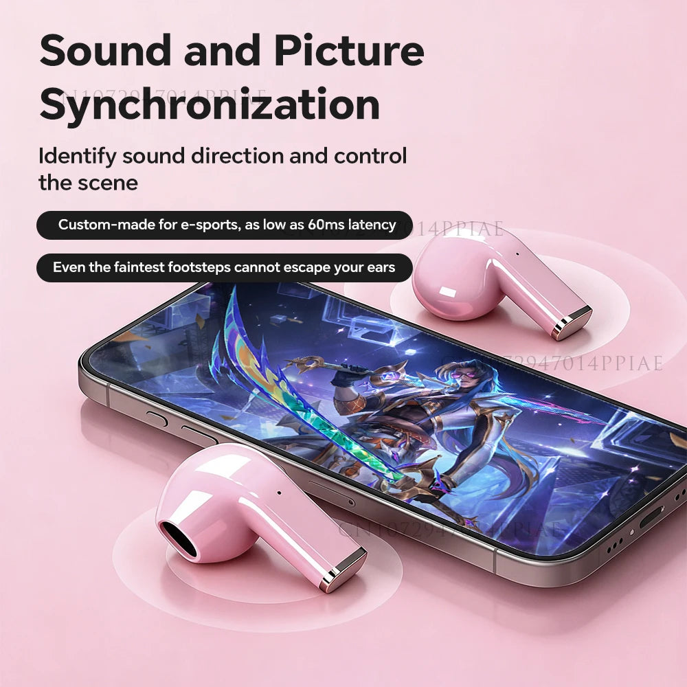 Mini Earphones Wireless Bluetooth Earbuds Long-Lasting TWS Noise Cancellation Headphones Extended Battery Life With Mic