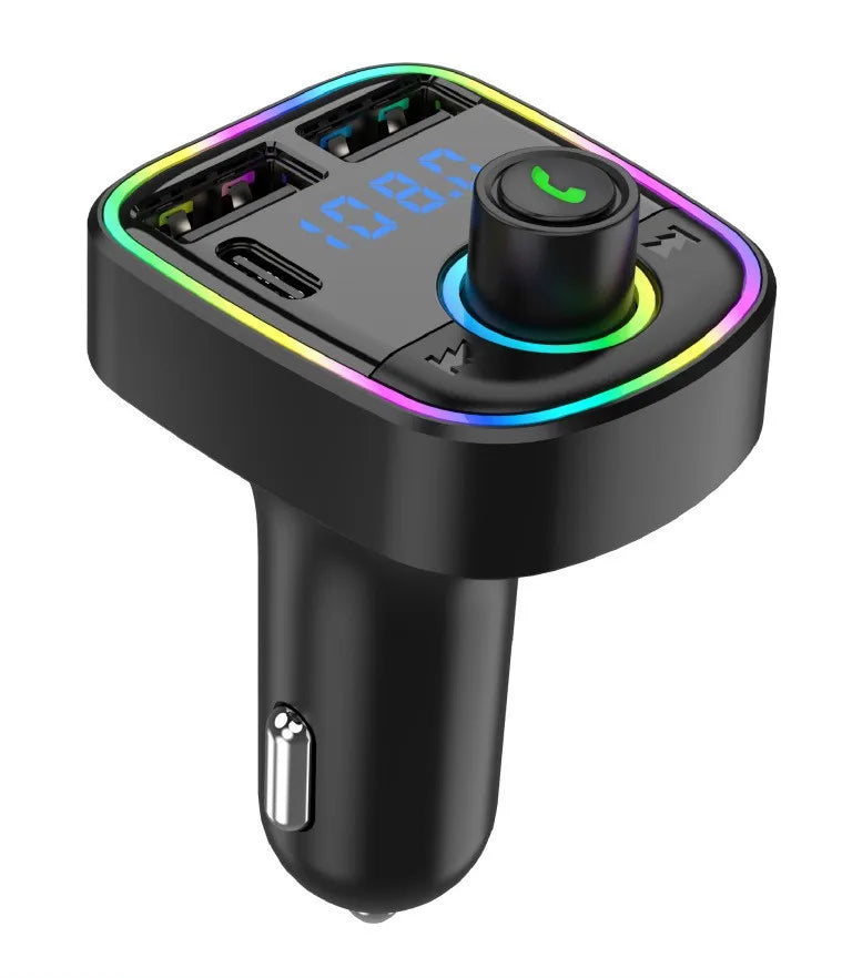 Car Charger Wireless Bluetooth FM Transmitter Hands-Free Calling Radio Receiver Mp3 Music Stereo Adapter Dual USB Port Charger