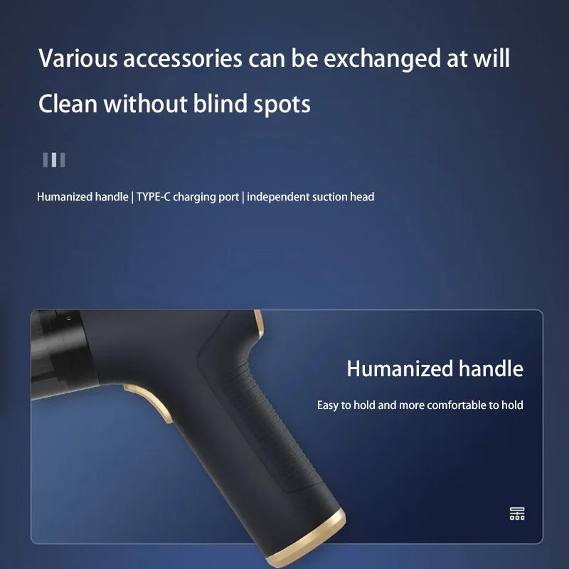 1290000Pa Car Vacuum Cleaner Powerful Cleaning Strong Suction Handheld Portable Wireless Cleaner For Car Home New Hotsale