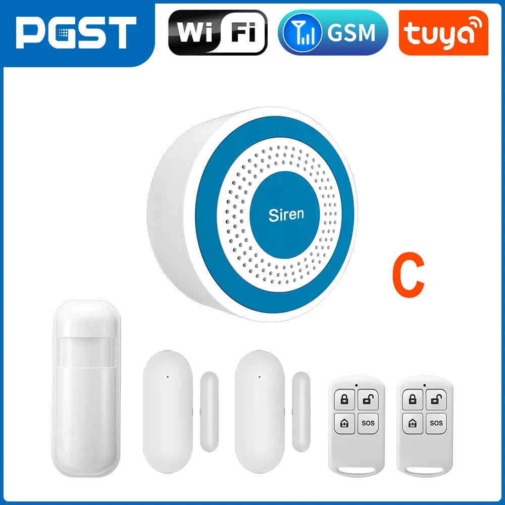PGST 433Mhz Indoor Wireless Siren Alarm 519 For Smart Security Alarm System PG103, PG105, PG107, PG108