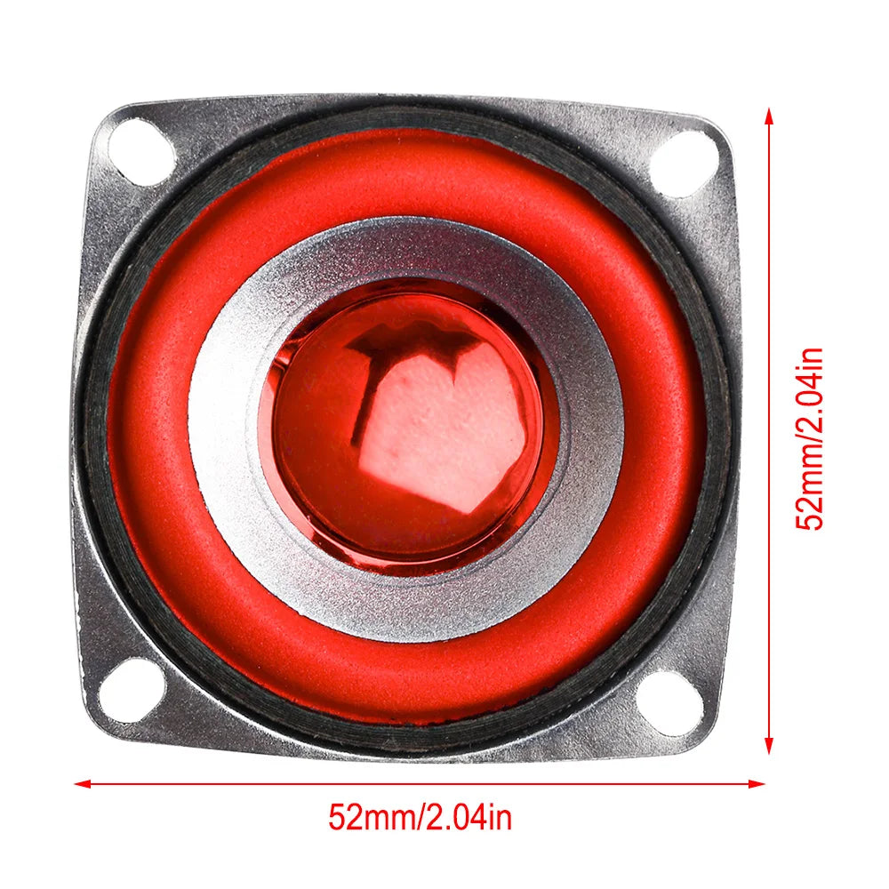 4 ohm 5W 2 inch external magnetic full range speaker 53mm square speaker DIY home theater bluetooth audio radio speaker